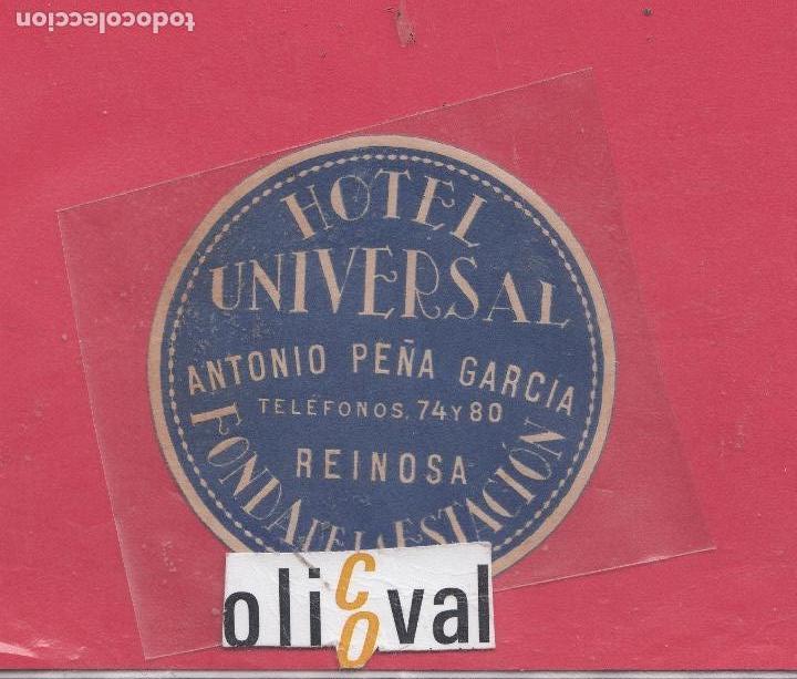 Etiquetas antiguas: ETIQUETA HOTEL ESPA&Ntilde;A HOTEL UNIVERSAL FONDA DE LA ESTACION  DATADA COLA 75MM EH 01190025.jpeg