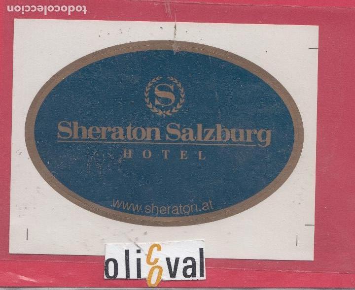 Etiquetas antiguas: ETIQUETA HOTEL AUSTRIA HOTEL SHERATON SALZBURG .  TROQUEL 120 MM EH1218049.jpeg