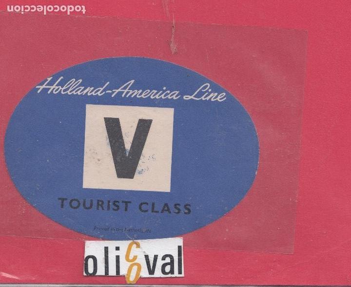 Etiquetas antiguas: ETIQUETA HOTEL NAVIERA HOLLAND -AMERICA LINE. TROQUEL 120 MM EH1218049.jpeg