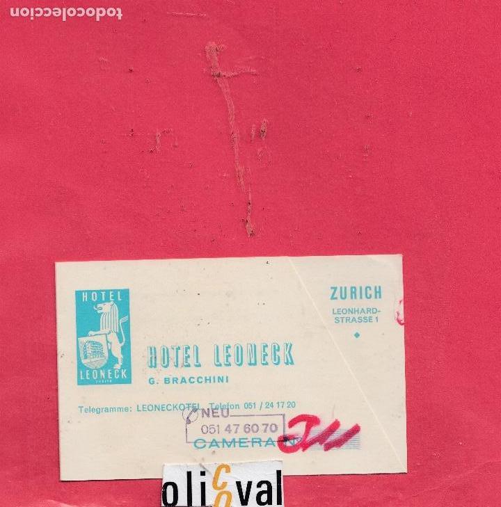 Etiquetas antiguas: HOTEL ETIQUETA BIENVENIDA HOTEL LEONECK SURICH SUIZA THB 011903.jpeg