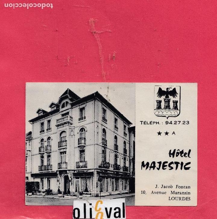 Etiquetas antiguas: HOTEL ETIQUETA BIENVENIDA  HOTEL MAJESTIC LOURDESF RANCIUA  THB 011904.jpeg