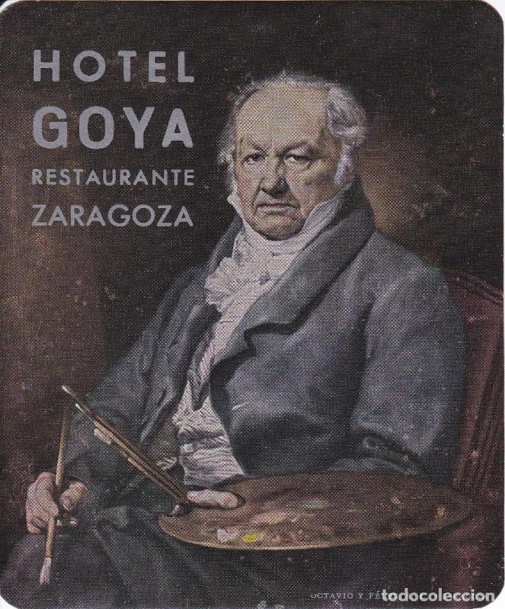 Etiquetas antiguas: ANTIGUA ETIQUETA DEL HOTEL GOYA DE ZARAGOZA