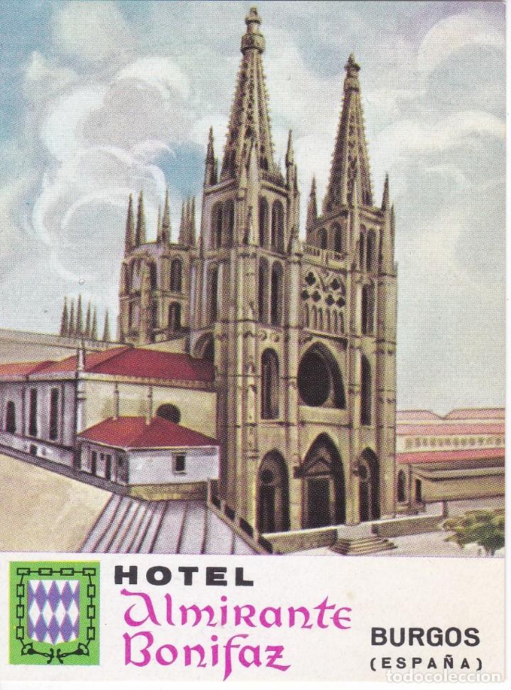 Etiquetas antiguas: ANTIGUA ETIQUETA DEL HOTEL ALMIRANTE BONIFAZ DE BURGOS