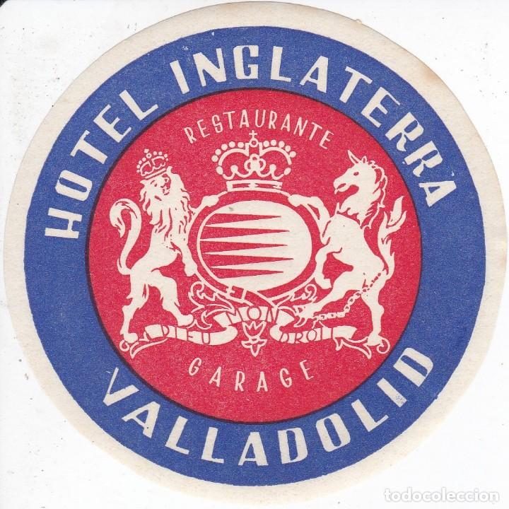 Etiquetas antiguas: ANTIGUA ETIQUETA DEL HOTEL INGLATERRA DE VALLADOLID