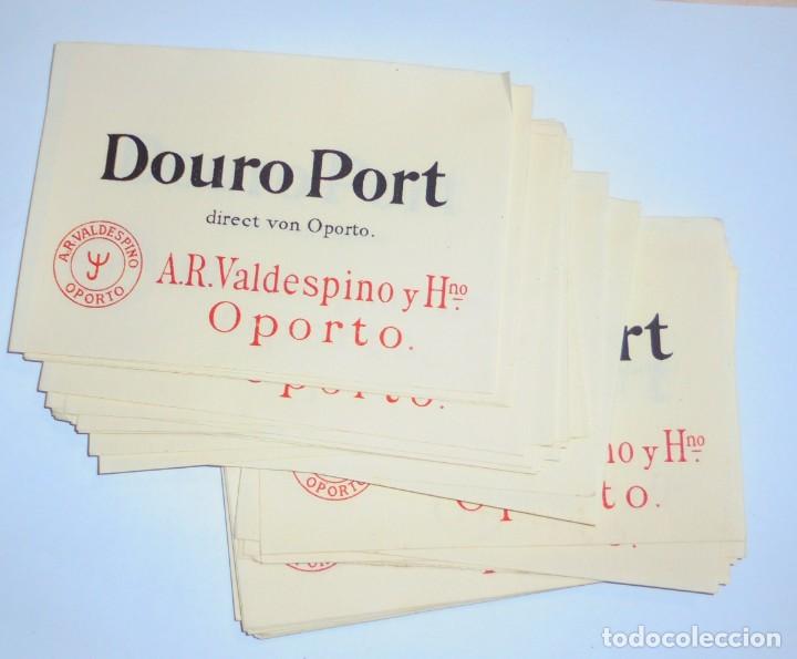 Alte Etiketten: LOTE DE 50 ETIQUETAS DE DOURO PORT. VALDESPINO. OPORTO. 12.5 X 9 CM