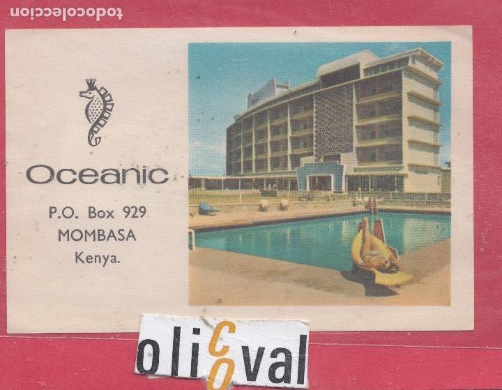 Etiquetas antiguas: ETIQUETA HOTEL MONBASA KENYA HOTEL OCEANIC 118 X 75mm EHEX2926.jpeg
