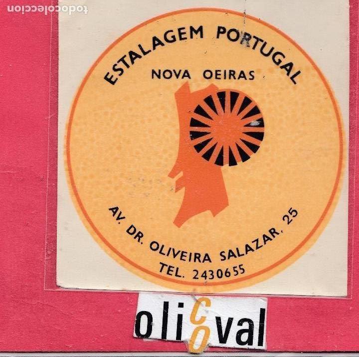 Etiquetas antiguas: ETIQUETA HOTEL ESTALAGEN  PORTUGAL HOTEL NOVA 0EIRAS TROQUEL 95 mm EHEX2934.jpeg