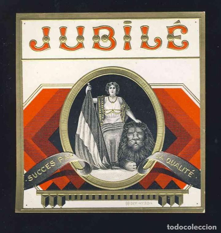 Etichette antiche: Etiqueta de tabaco en relieve: JUBILE. Leon