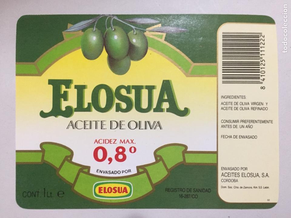 Etiquetas antiguas: Etiqueta Elos&uacute;a de 1990 - Foto 1