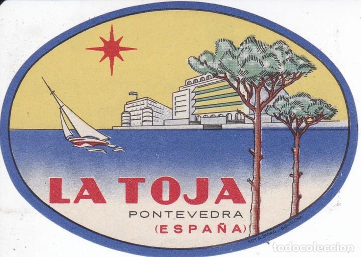 Etiquetas antiguas: ANTIGUA ETIQUETA DEL HOTEL LA TOJA DE PONTEVEDRA (PEQUE&Ntilde;A)