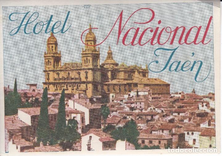 Etiquetas antiguas: ANTIGUA ETIQUETA DEL HOTEL NACIONAL DE JAEN