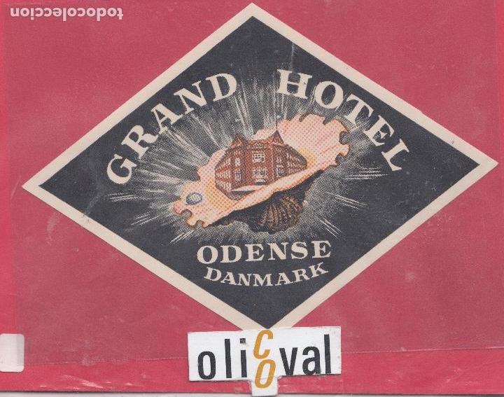 Etiquetas antiguas: ETIQUETA HOTEL GRAND ODENSE DANMARK ORIGINAL EHX041901 25