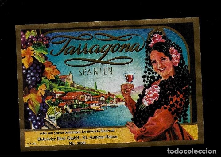 Etiquetas antiguas: ETIQUETA VINO - TARRAGONA SPANIEN