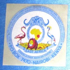 Etiquetas antiguas: ETIQUETA HOTEL NEW ARUSHA HOTEL. NAMANGA HOTEL. EAST AFRICA. NAIROBI, KENIA.. Lote 161353238