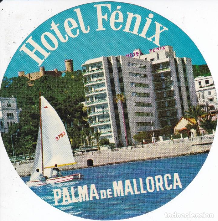 Etiquetas antiguas: ANTIGUA ETIQUETA DEL HOTEL FENIX DE PALMA DE MALLORCA