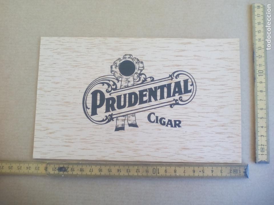 Etiquetas antiguas: PRUDENTIAl CIGAR ANTIGUA ETIQUETA DE CAJA DE PUROS CIGARROS Cigar Box Label VITOLA