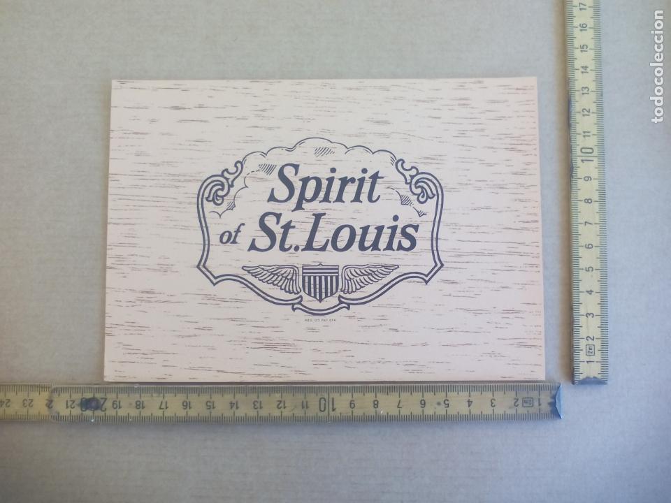 Etiquetas antiguas: SPIRIT OF ST. LOUIS. ETIQUETA DE CAJA DE PUROS CIGARROS Cigar Box Label VITOLA
