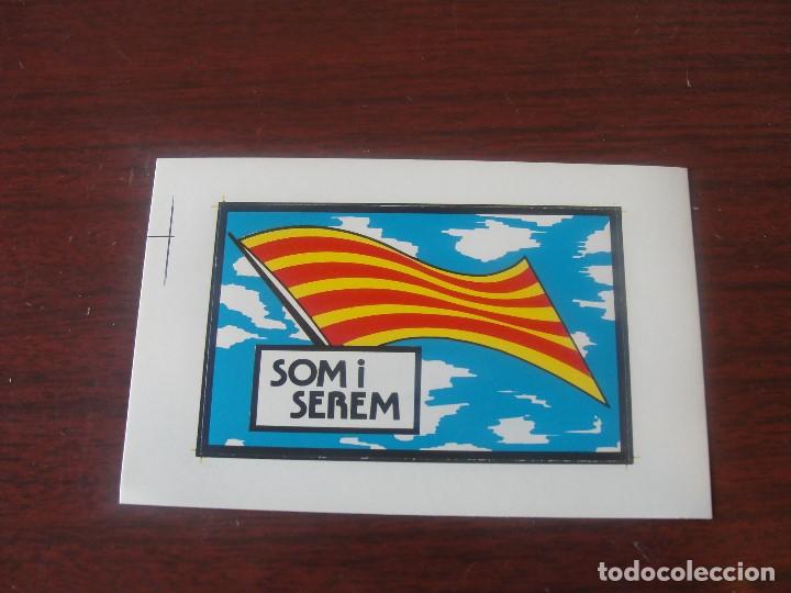 Etiquetas antiguas: ADHESIVO PEGATINA POLITICA A&Ntilde;OS 70 - SOM I SEREM - CATALUNYA - SIN USAR