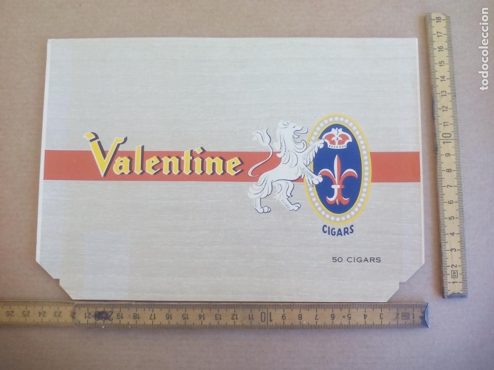 Etiquetas antiguas: VALENTINA CIGARS. ANTIGUA ETIQUETA DE CAJA DE PUROS CIGARROS Cigar Box Label VITOLA
