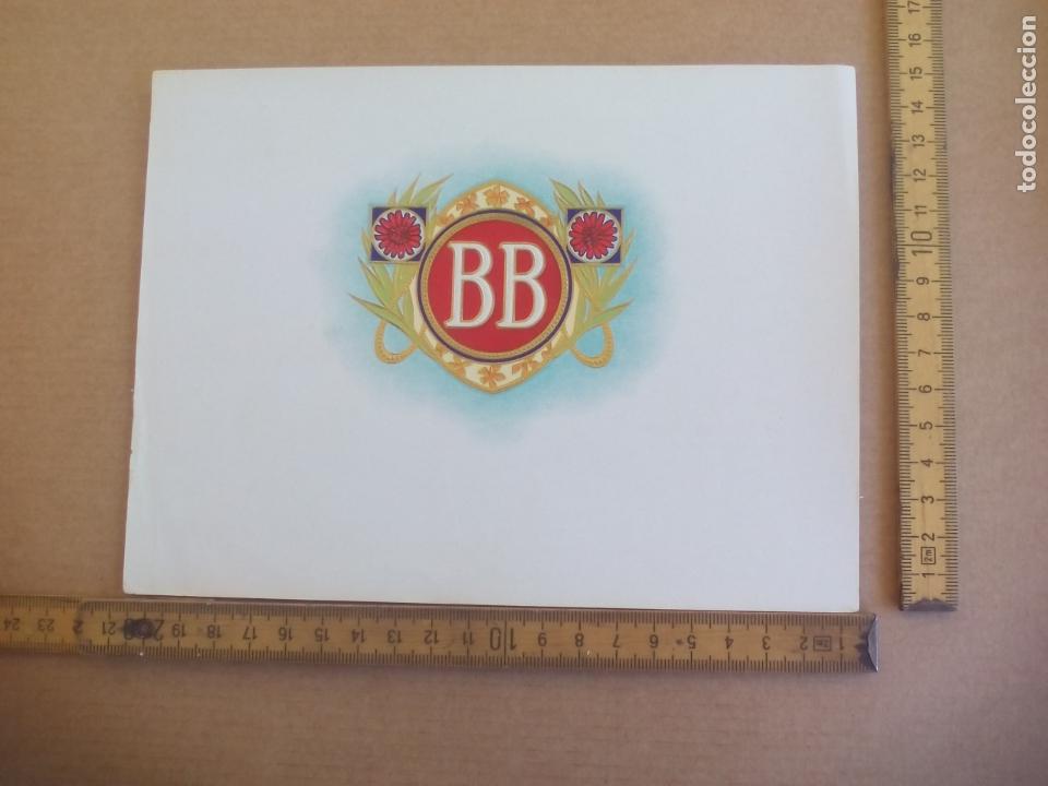 Etiquetas antiguas: BB. ANTIGUA ETIQUETA DE CAJA DE PUROS CIGARROS Cigar Box Label VITOLA