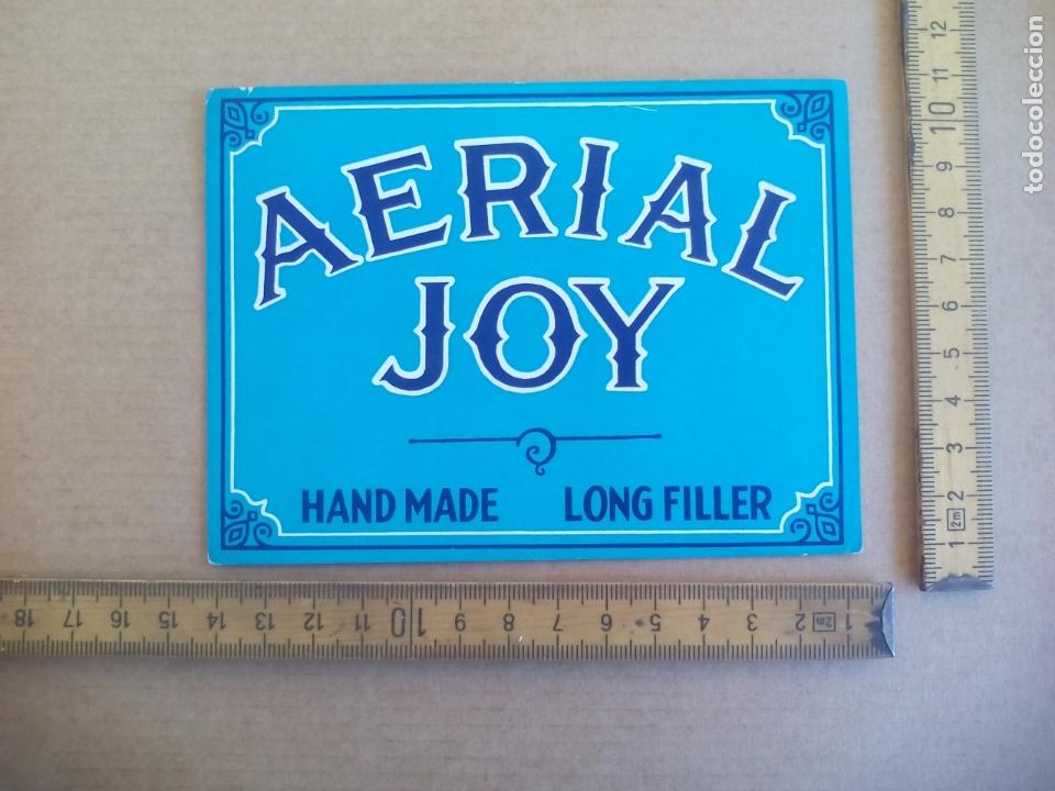 Etiquetas antiguas: AERIAL JOY. ANTIGUA ETIQUETA DE CAJA DE PUROS CIGARROS Cigar Box Label VITOLA