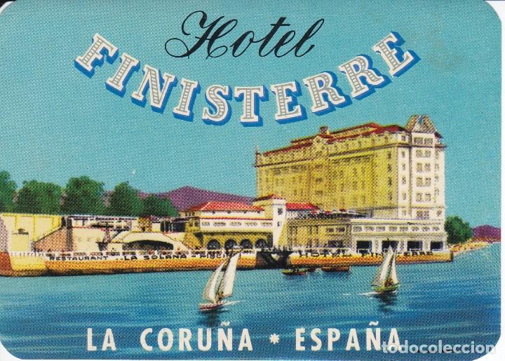 Etiquetas antiguas: ANTIGUA ETIQUETA DEL HOTEL FINISTERRE DE LA CORU&Ntilde;A