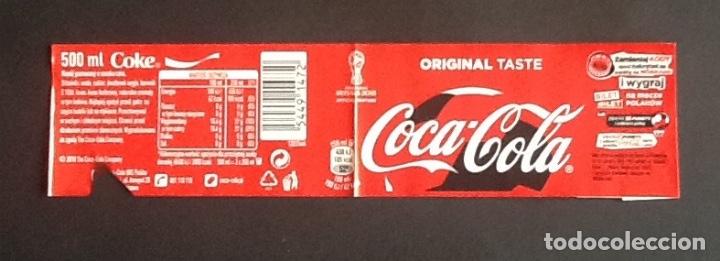 Etiquetas antiguas: COCACOLA POLONIA ETIQUETA DE BOTELLA DE 500 ML.. SIN USO. ENVIO INCLUIDO