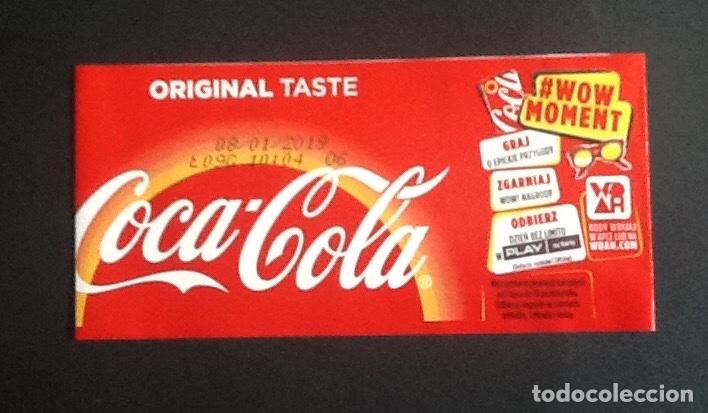 Etiquetas antiguas: COCACOLA POLONIA ETIQUETA DE BOTELLA DE 500 ML.. SIN USO. ENVIO INCLUIDO