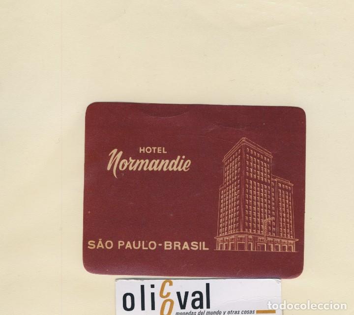 Etiquetas antiguas: ETIQUETA HOTEL S&Acirc;O PAULO- BRASIL HOTEL NORNANDIE TROQUEL 110 X 85 - mm EH418-111
