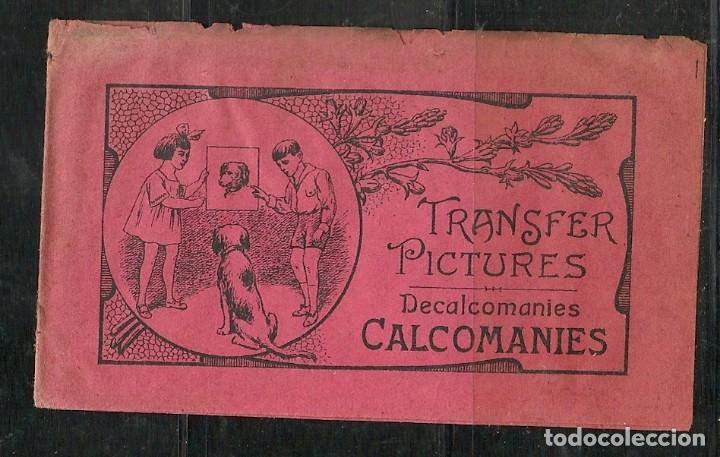 Etiquetas antiguas: CARNET con 5 HOJAS DE CALCOMANIAS c/1915`s COMPLETO, BUEN ESTADO - FAUNA - HECHOS 1era. Guerra