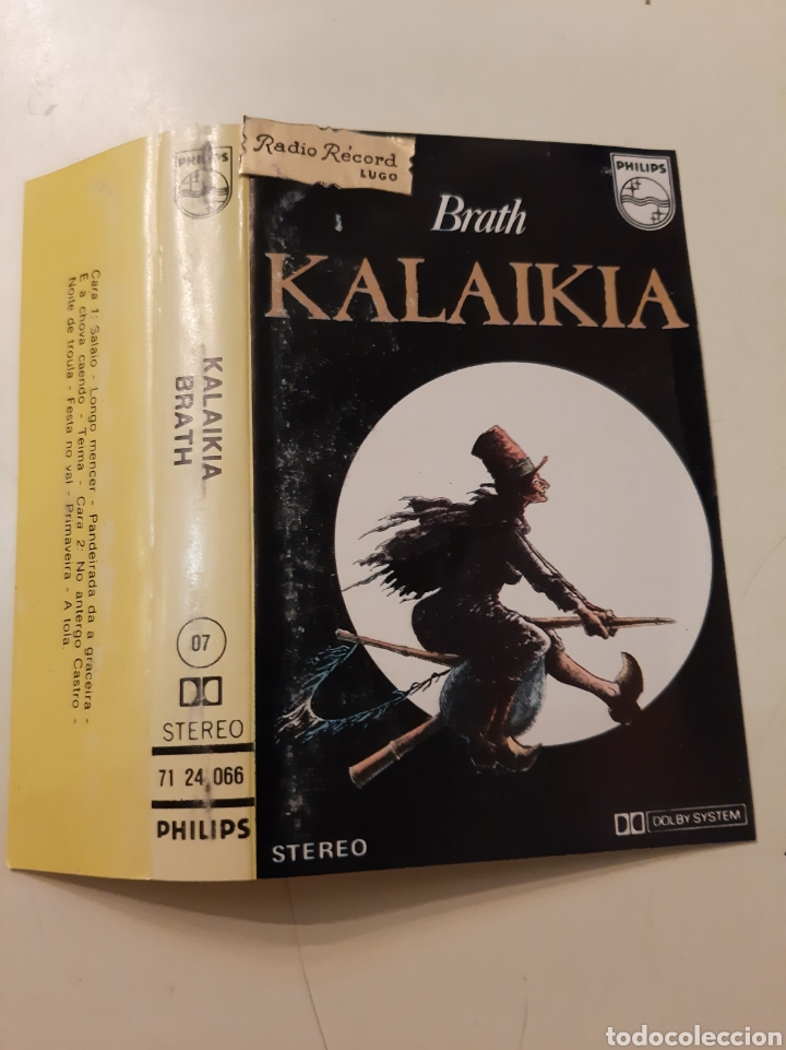 Alte Etiketten: Radio Record Discos Lugo caratula cinta philis Bruja con escoba