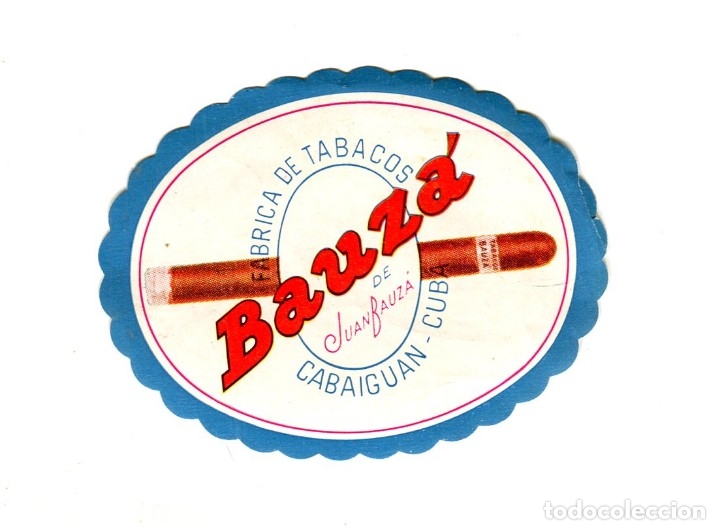 Etiquetas antiguas: CUBA JUAN BAUZ&Aacute; FABRICA DE TABACOS CABAIGUAN-CLUB MEDIDAS APROX. 7 X 5,5 CMS. A&Ntilde;OS 50