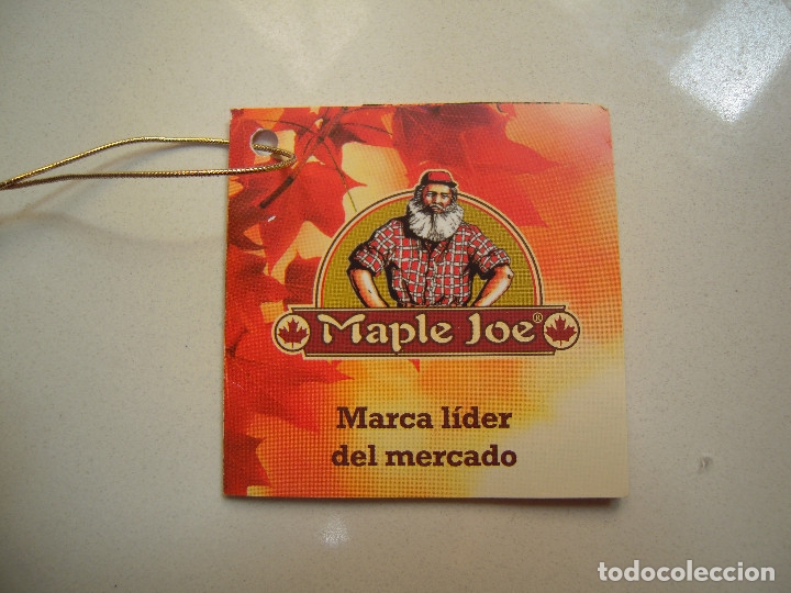 Etiquetas antiguas: Etiqueta jarabe de arce Maple Joe - Foto 1