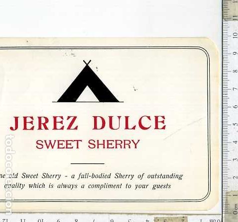 Etiquetas antiguas: ETIQUETA DE VINO JEREZ DULCE