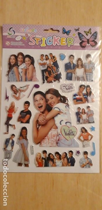 Old Labels: 1 STICKER **. VIOLETTA . DISNEY ** SERIE