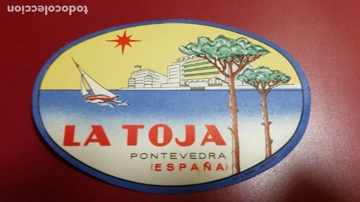 Etiquetas antiguas: ETIQUETA HOTEL - LA TOJA PONTEVEDRA