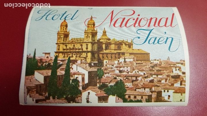Etiquetas antiguas: ETIQUETA HOTEL - HOTEL NACIONAL JAEN