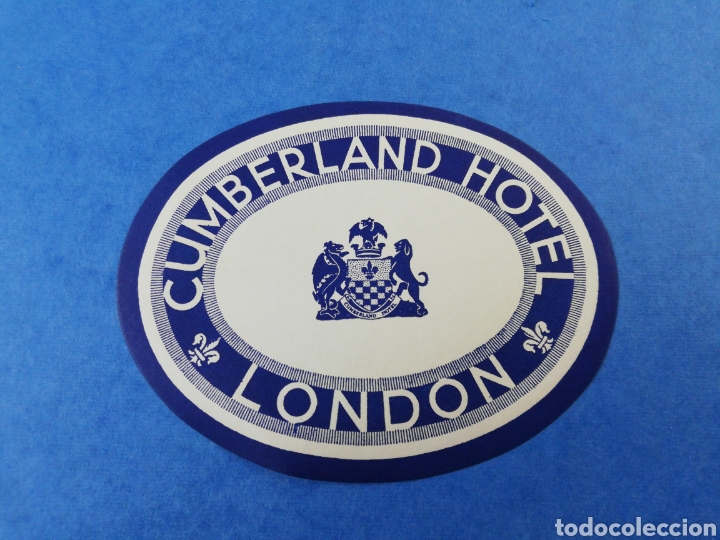 Etiquetas antiguas: ANTIGUA ETIQUETA CUMBERLAND HOTEL LONDON LONDRES INGLATERRA REINO UNIDO LUGGAGE LABEL