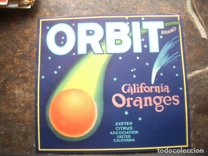 Etiquetas antiguas: Etiqueta de naranjas ORBIT - Foto 1