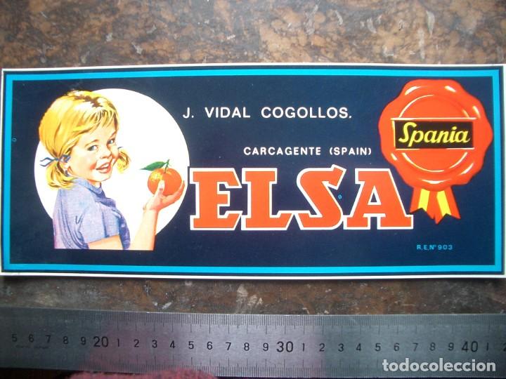 Etiquetas antiguas: Etiqueta de naranjas ELSA - Foto 1