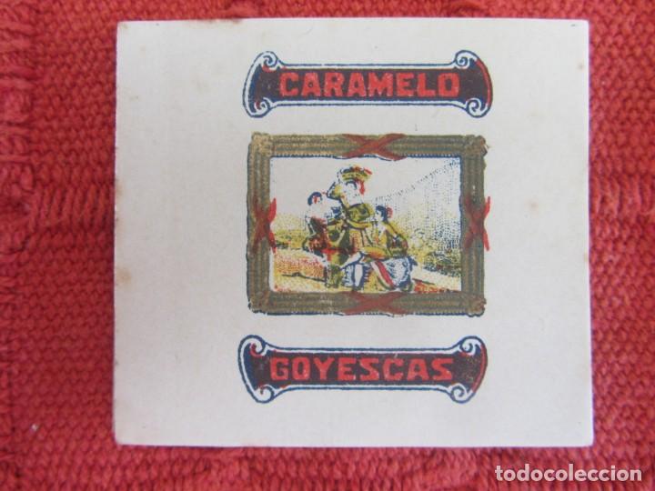 Etiquetas antiguas: ANTIGUO ENVOLTORIO CARAMELO GOYESCAS