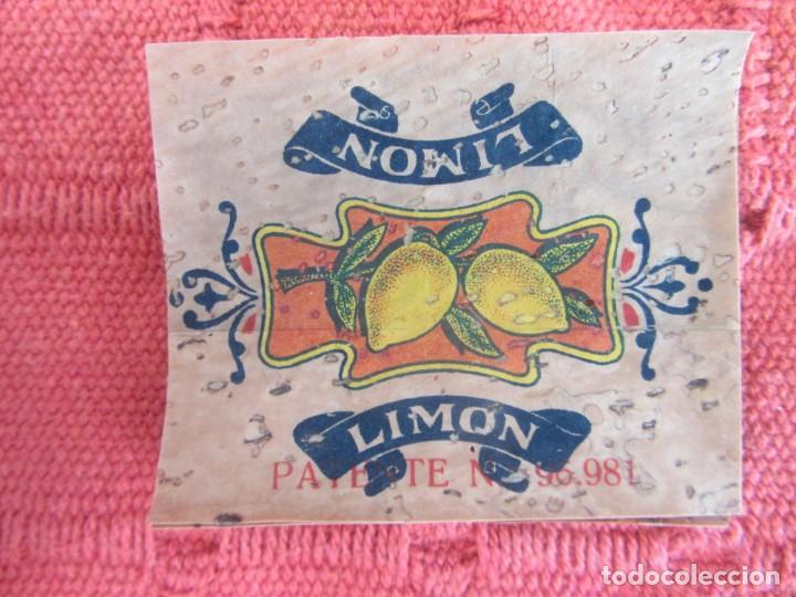Etiquetas antiguas: ANTIGUO ENVOLTORIO CARAMELO LIMON