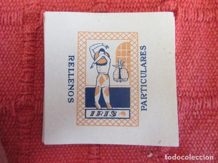 Etiquetas antiguas: ANTIGUO ENVOLTORIO CARAMELO IRIS RELLENOS PARTICULARES
