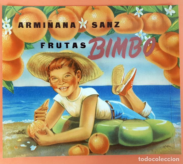 Etiquetas antigas: GRAN ETIQUETA CARTEL ITO NARANJAS FRUTAS BIMBO NI&Ntilde;O ARMI&Ntilde;ANA SANZ GRANDE ORIGINAL K2