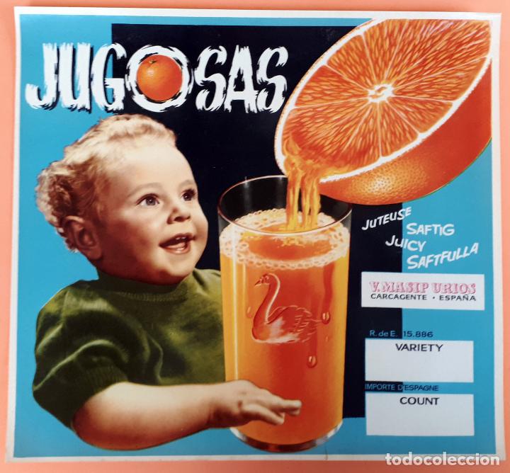 Etiquetas antiguas: CARTEL ITO ETIQUETA NARANJAS JUGOSAS NI&Ntilde;O ZUMO MASIP URIOS CARCAGENTE VALENCIA ORIGINAL K2