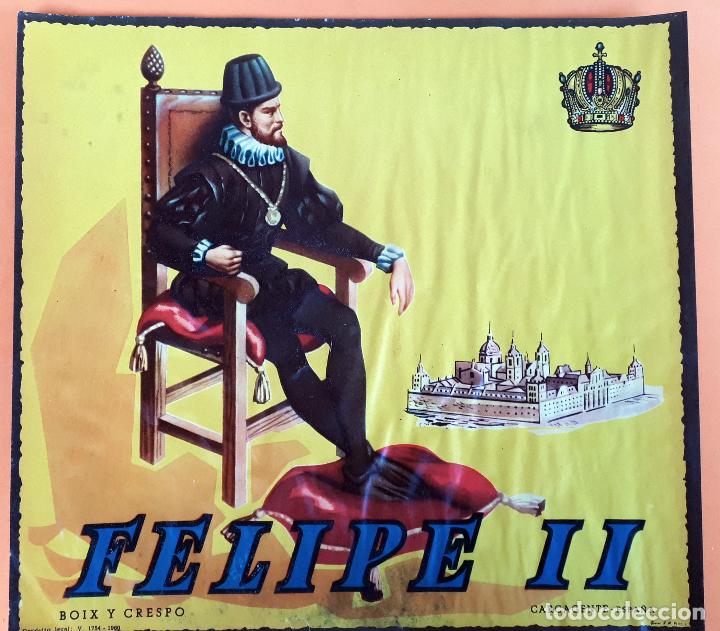 Etiquetas antiguas: GRAN ETIQUETA CARTEL ITO NARANJAS FELIPE II BIX Y CRESPO CARCAGENTE VALENCIA GRANDE ORIGINAL