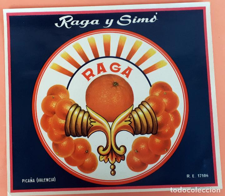 Etiquetas antiguas: GRAN ETIQUETA CARTEL ITO NARANJAS RAGA Y SIMO PICA&Ntilde;A VALENCIA GRANDE ORIGINAL K2
