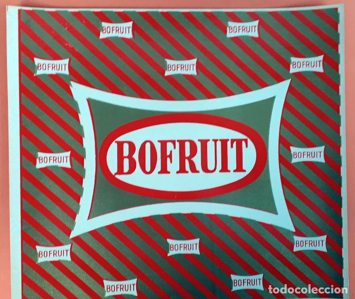 Old Labels: GRAN ETIQUETA CARTEL ITO NARANJAS BOFRUIT ROJA VALENCIA GRANDE ORIGINAL K5