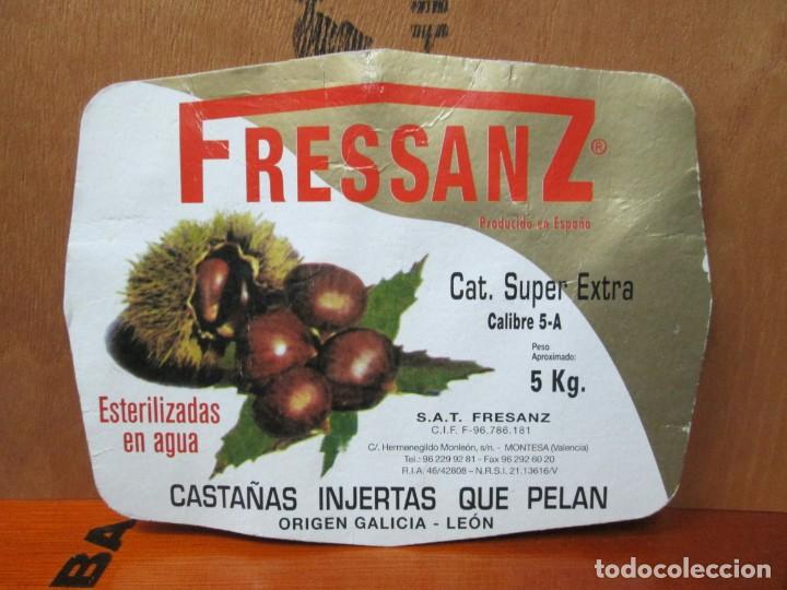 Old Labels: ANTIGUA ETIQUETA, CASTA&Ntilde;AS INJERTAS QUE PELAN, ORO, DE FRESSANZ, ORIGEN GALICIA, LE&Ograve;N