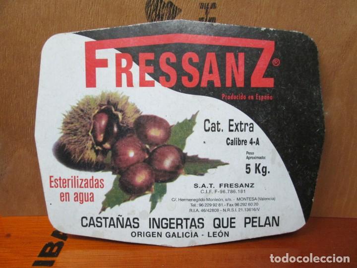 Old Labels: ANTIGUA ETIQUETA,CASTA&Ntilde;AS INJERTAS QUE PELAN ETIQUETA NEGRA, DE FRESSANZ ORIGEN GALICIA LE&Ograve;N